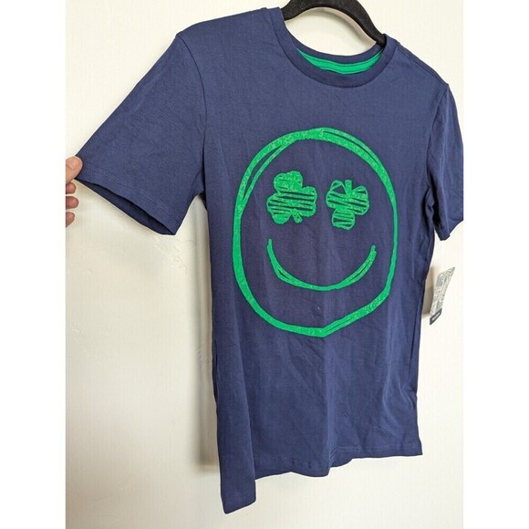 Tommy Bahama Kids Tee Large 10/12 Blue Green St Patricks - Picture 3 of 10